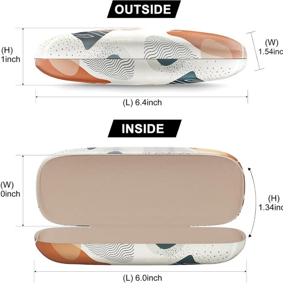 Eyeglasses Case, Hard Shell Protective Case for Glasses, Unisex for Women Men - Picture 2 of 7
